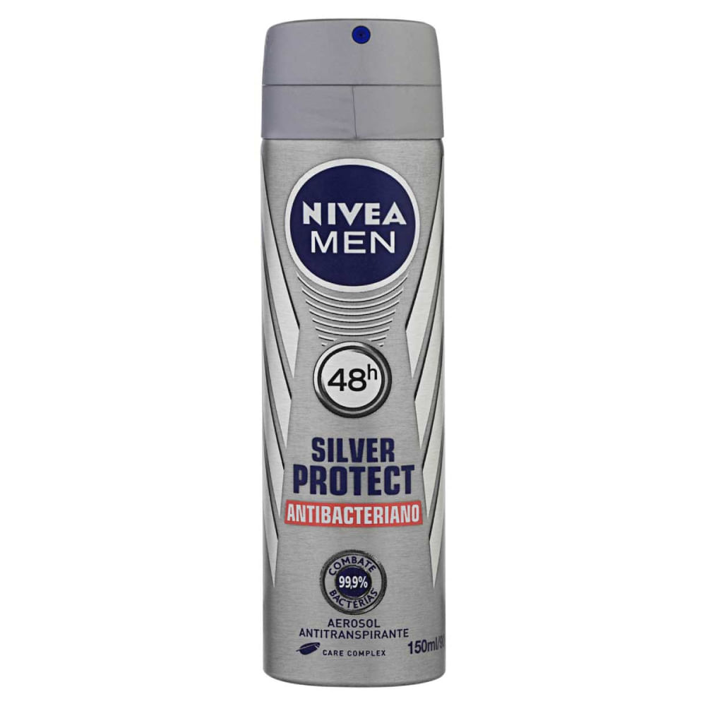 Desodorante Nivea For Men Protect Silver Aerosol 150ml