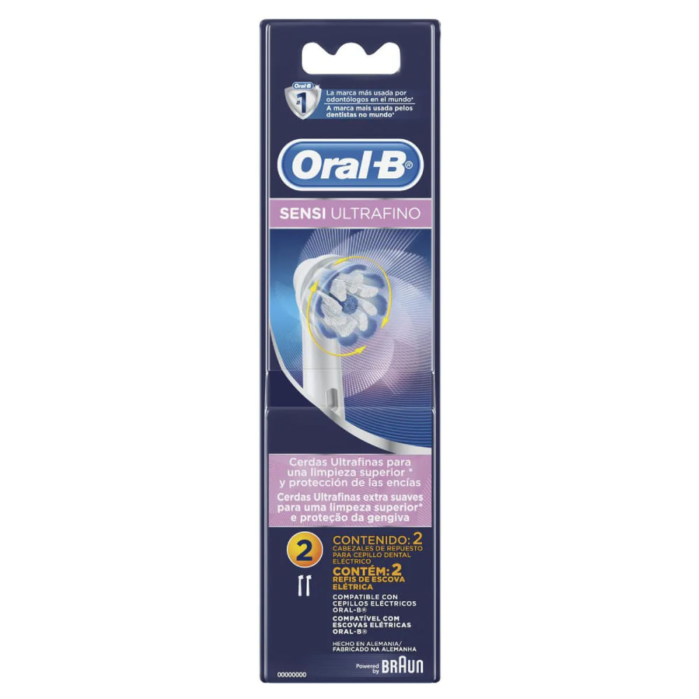 Refil para Escova Elétrica Oral-b Sensi Ultrafino 2 Unidades