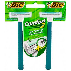 Aparelho De Barbear Bic Comfort 2 Pele Sensível 2 Unidades preço