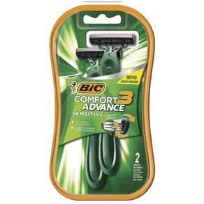 Aparelho De Barbear Bic Comfort 3 Pele Sensivel 2 Unidades preço