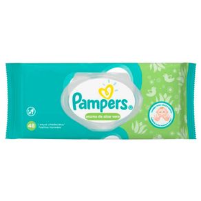 Lenços Umedecidos Pampers Aroma De Aloe Vera 48 Unidades