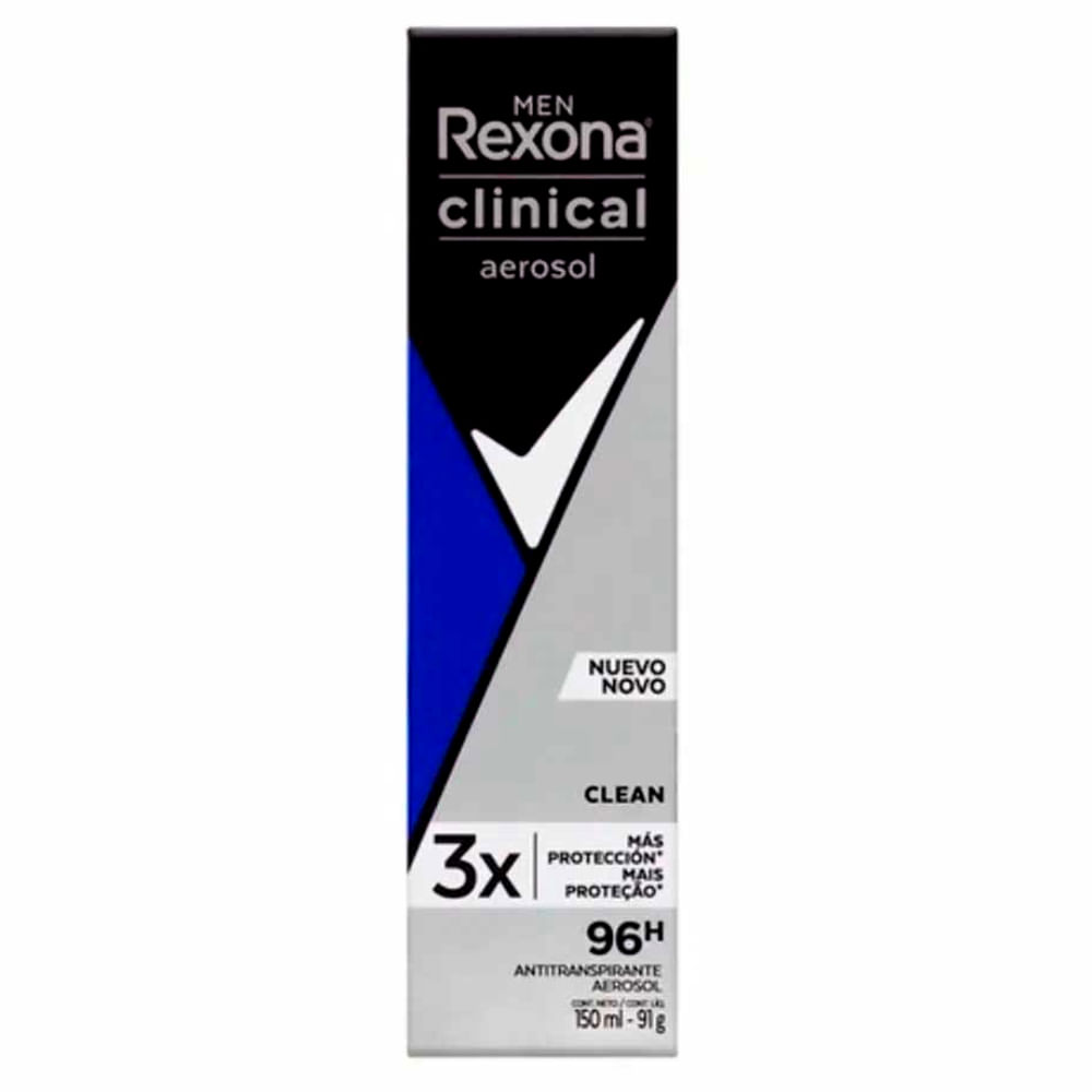 Desodorante Rexona Men Clinical Clean Aerosol 150ml