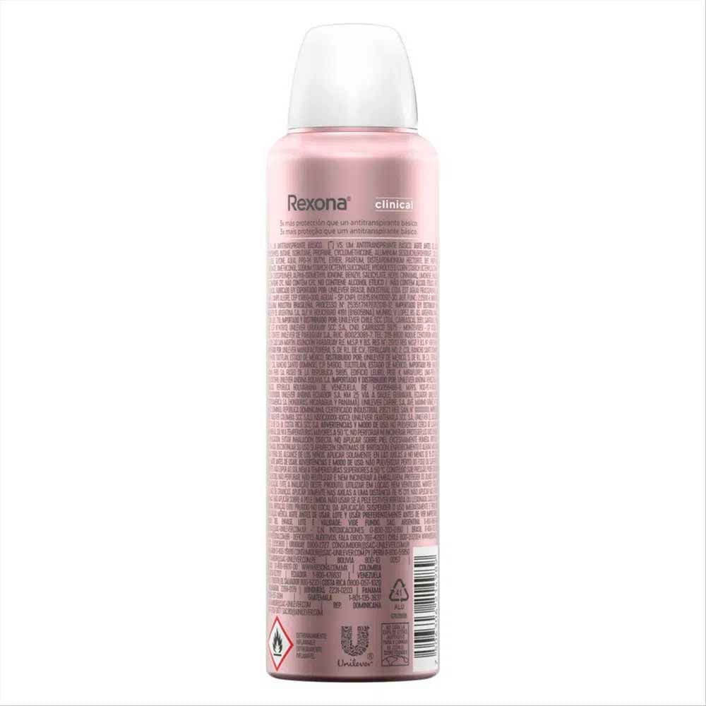 Desodorante Rexona Feminino Clinical Classic Aerosol 150ml - Imagem 3
