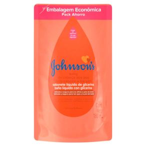 Refil Sabonete Líquido Glicerinado Johnsons Baby Da Cabeça Aos Pés 180Ml