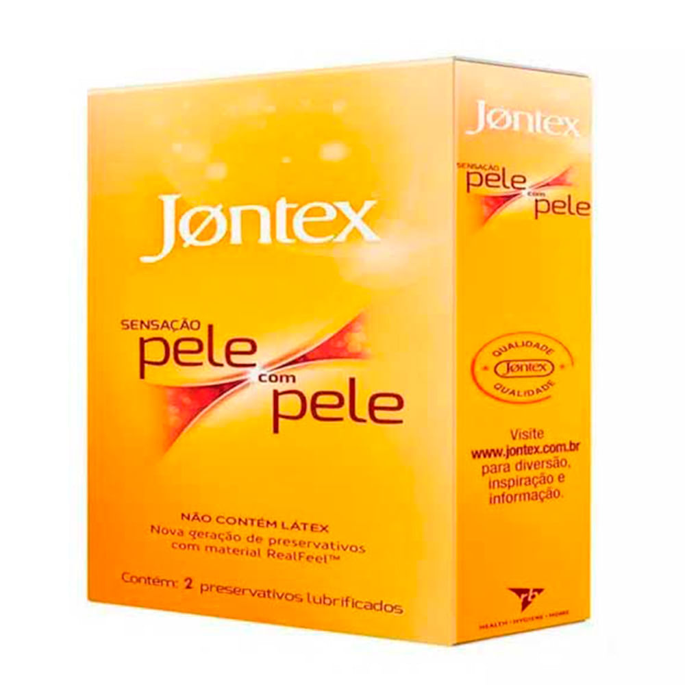 Preservativo Jontex Pele Com Pele 2 Unidades