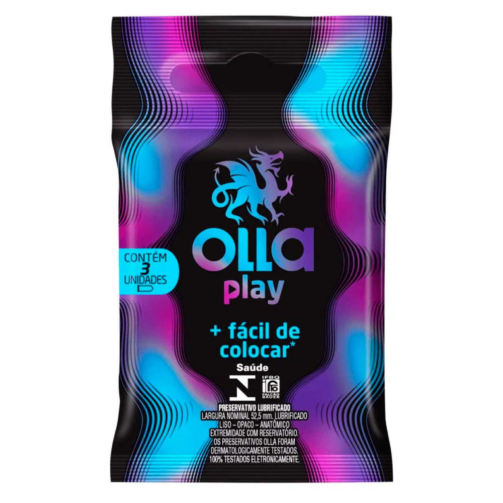 Preservativo Olla Play 3 Unidades