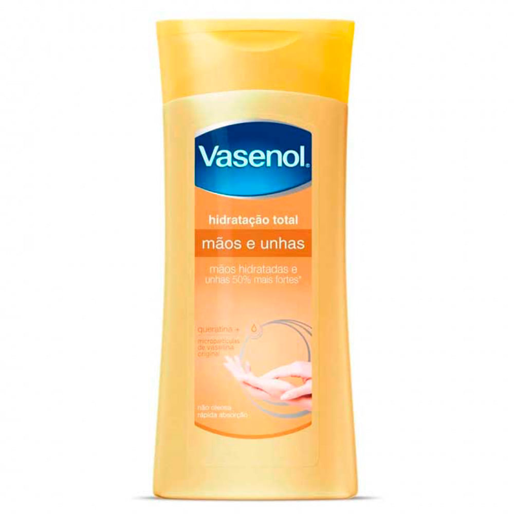 Loção Desodorante Hidratação Total Mãos E Unhas Vasenol Frasco 200ml