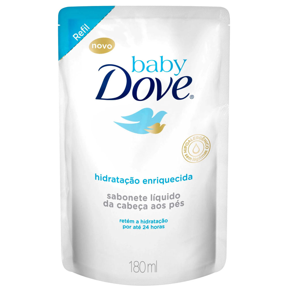 Refil Sabonete Líquido Baby Dove Hidratação Enriquecida 180ml
