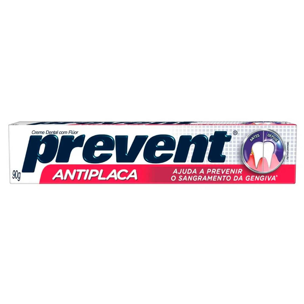 Creme Dental Prevent Antiplaca 90g - Imagem 2