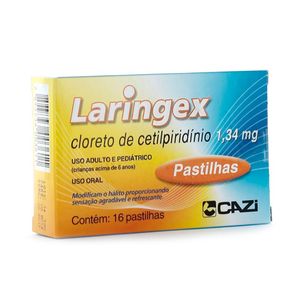 Laringex Menta 1,34Mg 16 Pastilhas