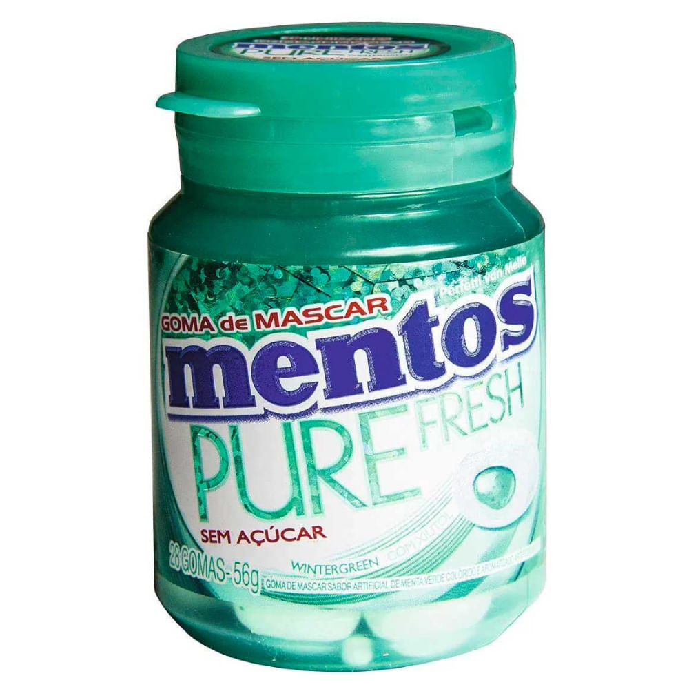 Chiclete Mentos Pure Fresh Wintergreen 56g