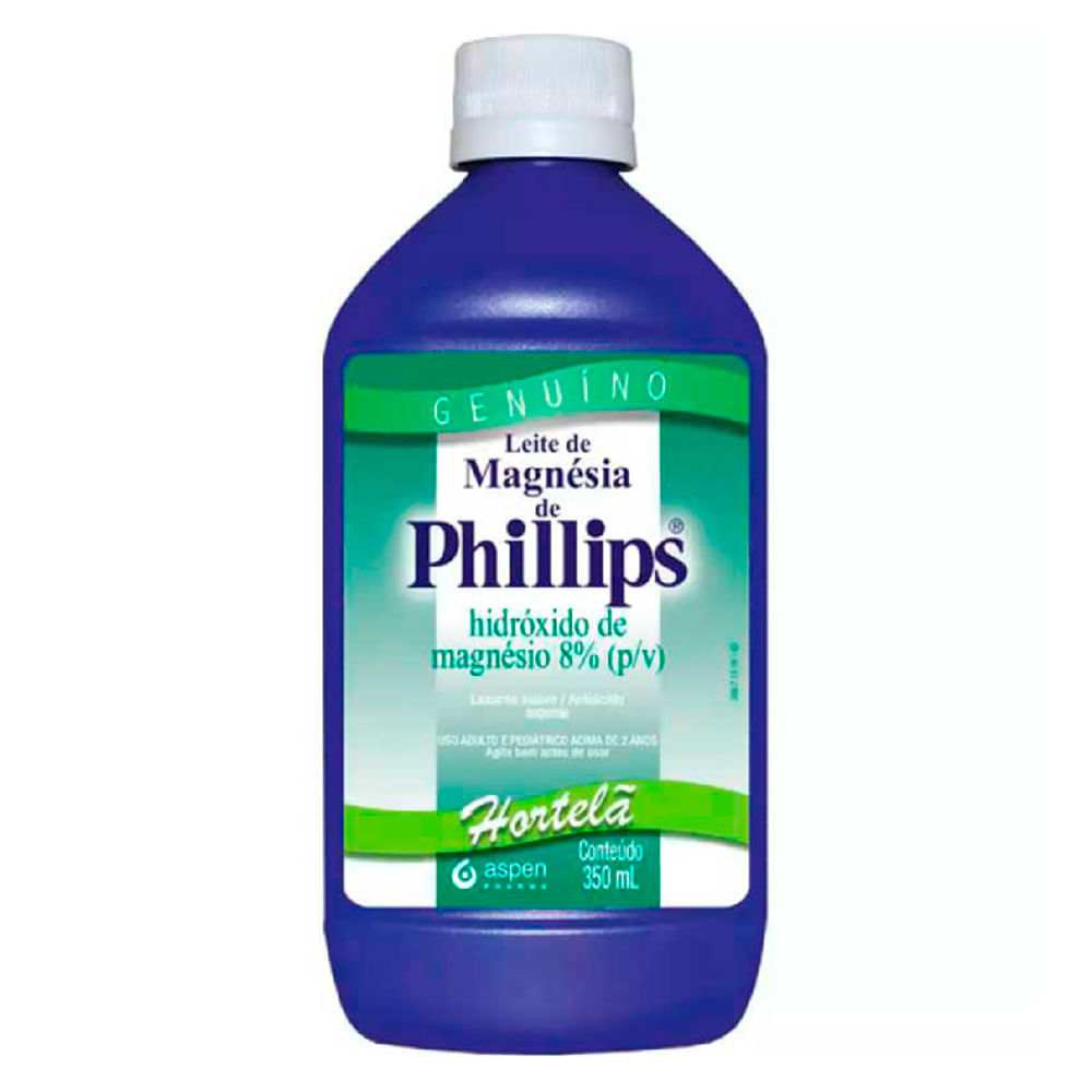 Leite De Magnésia Hortelã Suspensão Oral 350ml