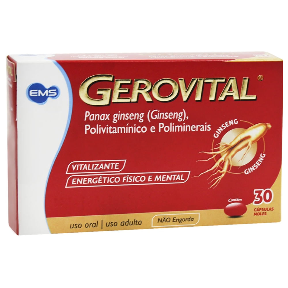 Gerovital 30 Cápsulas Gelatinosas Moles