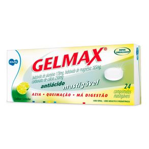 Gelmax Limao 24 Comprimidos Mastigaveis