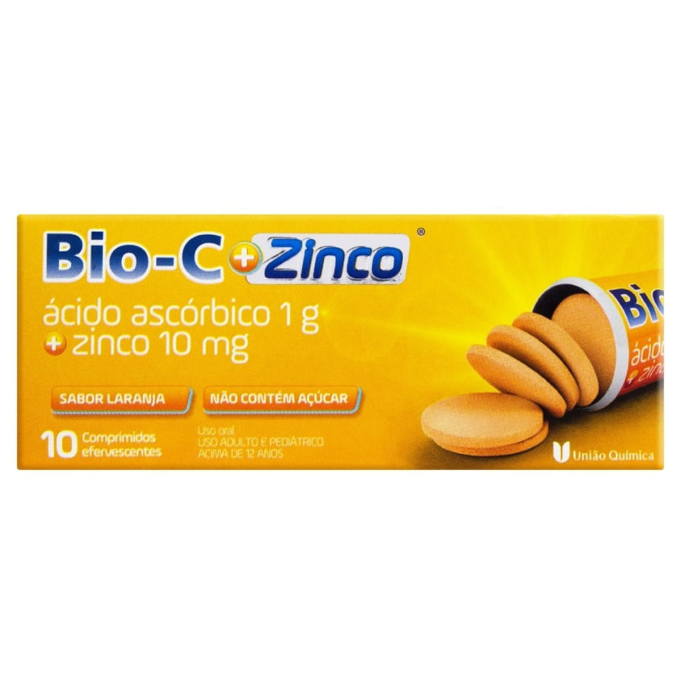 Bio-c E Zinco 1g/10mg 10 Comprimidos Efervescentes