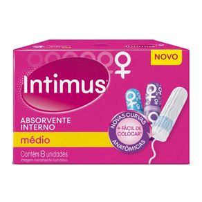 Absorvente Interno Intimus Médio 8 Unidades