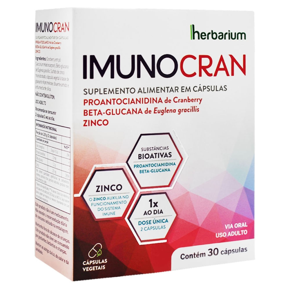 Imunocran Herbarium 30 Cápsulas