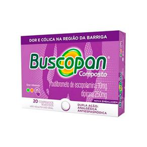 Buscopan Composto 250Mg 20 Comprimidos Revestidos
