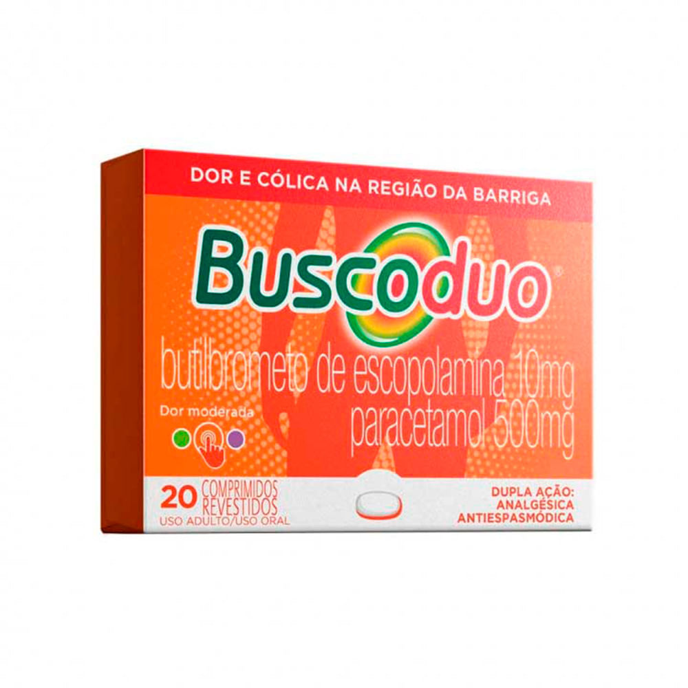 Buscoduo 10mg/500mg 20 Comprimidos Revestidos