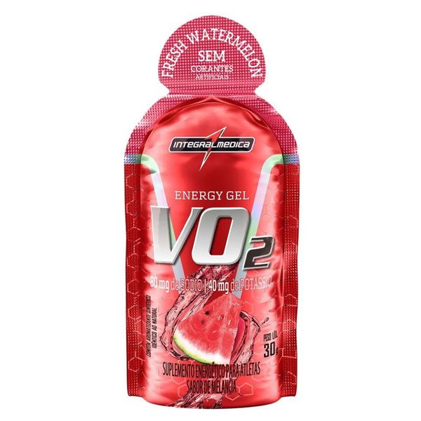 Energy Gel Vo2 Integralmedica Melancia Sachê De 30g