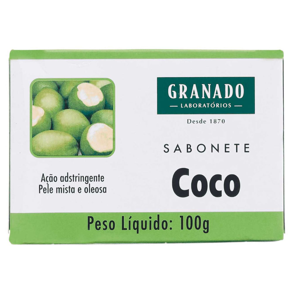Sabonete Em Barra Granado Tratamento Coco 100g