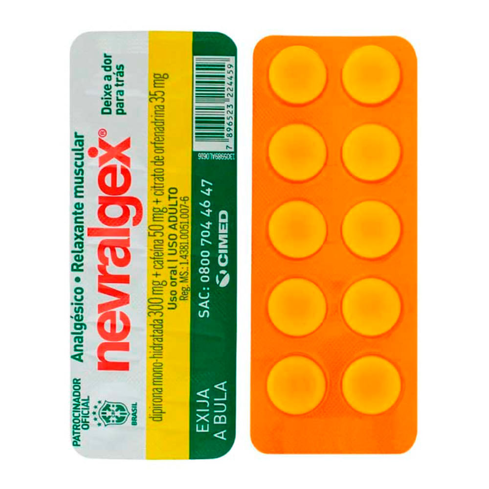 Nevralgex 300mg/50mg/35mg 10 Comprimidos