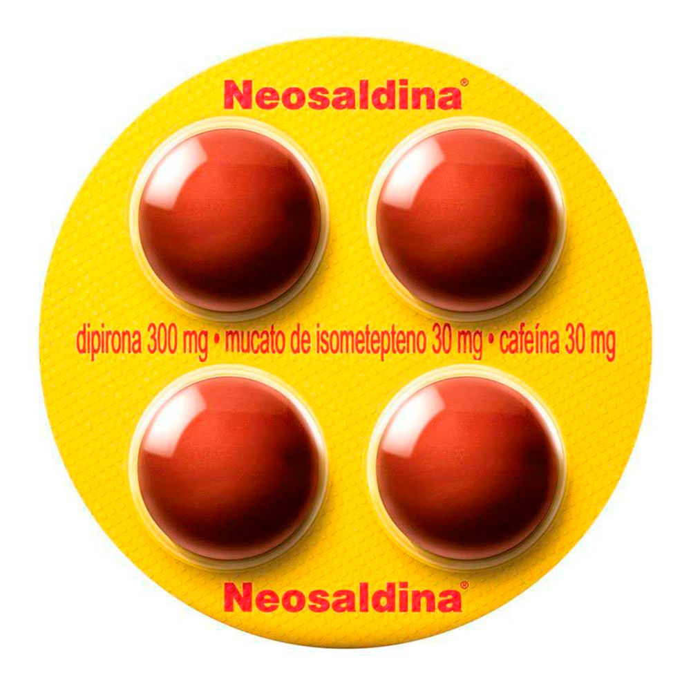 Neosaldina 30mg 4 Comprimidos
