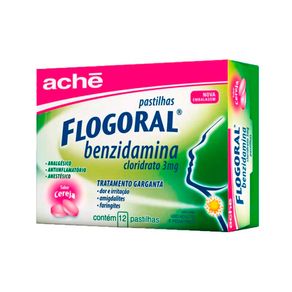 Flogoral Cereja 3Mg 12 Pastilhas