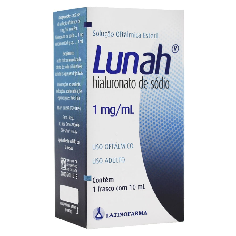 Lunah Solução Oftálmica 10ml