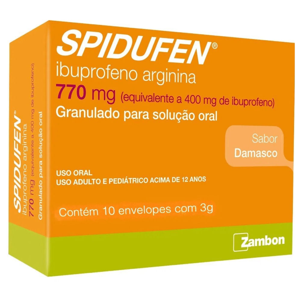 Spidufen Damasco 770mg/g 10 Envelopes De 3g