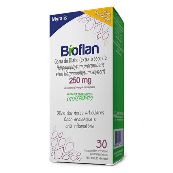 Bioflan 250mg 30 Comprimidos Revestidos