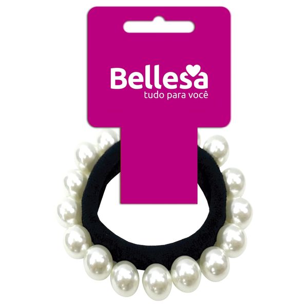 Elástico De Cabelo Bellesa Pérolas 2 Unidades