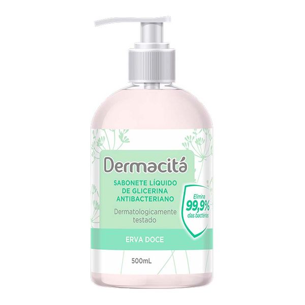 Sabonete Líquido Dermacitá Antibacteriano Erva-doce 500ml