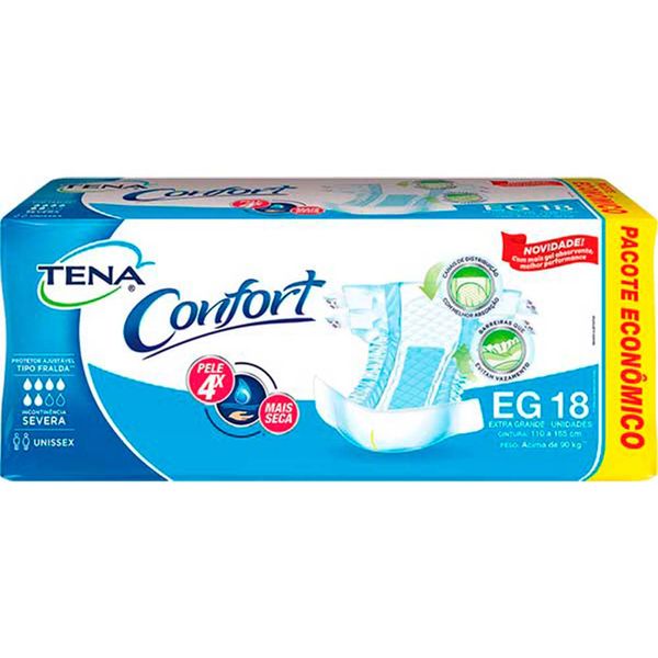 Roupa Íntima Descartável Tena Confort Eg 18 Unidades