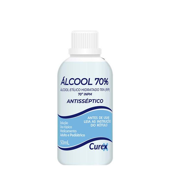 Álcool Líquido 70% Curex 50ml