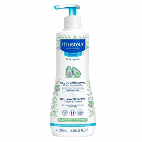Gel Dermo-lavante Mustela Bebê Suave 500ml
