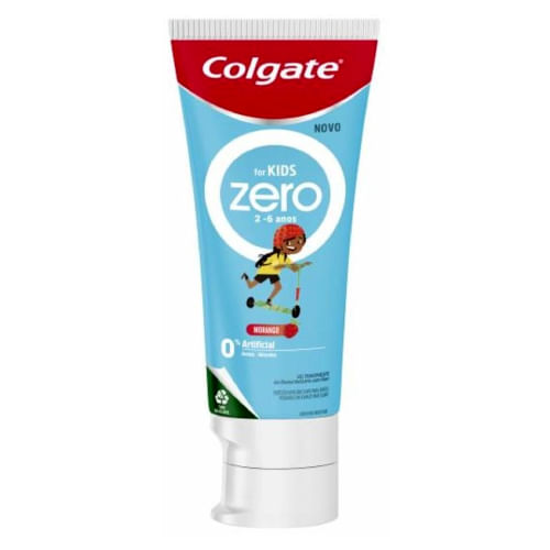 Creme Dental Infantil Colgate Kids Zero Morango 2 A 6 Anos 70g