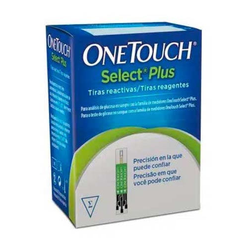 Tira Teste De Glicemia Onetouch Select Plus 50 Unidades