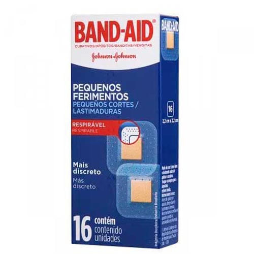 Curativo Band-aid Pequenos Ferimentos 16 Unidades