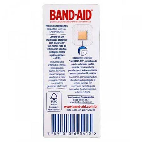 Curativo Band-aid Pequenos Ferimentos 16 Unidades - Imagem 3