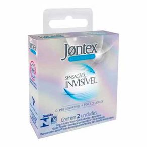 Preservativo Jontex Sensação Invisivel 2 Unidades