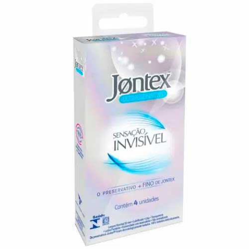 Preservativo Jontex Sensação Invisivel 4 Unidades