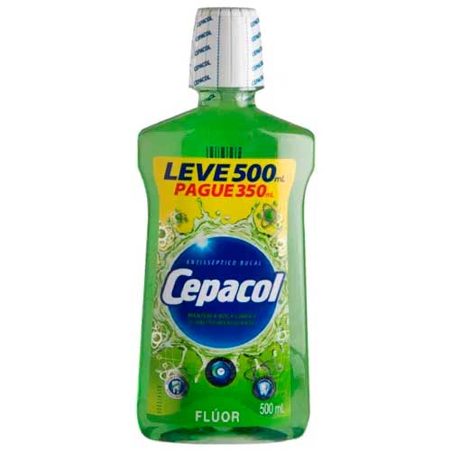 Enxaguante Bucal Cepacol Flúor 500ml