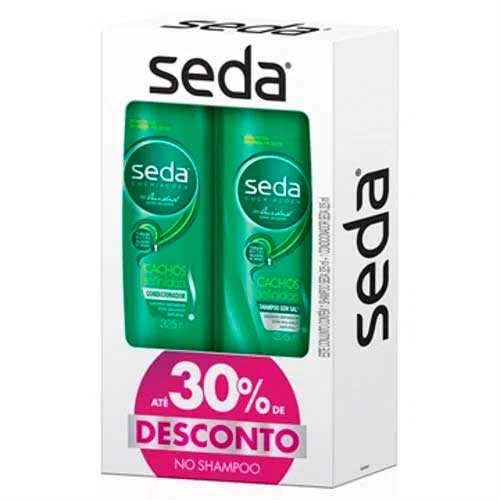 Kit Seda Cachos Definidos Shampoo 325ml + Condicionador 325ml
