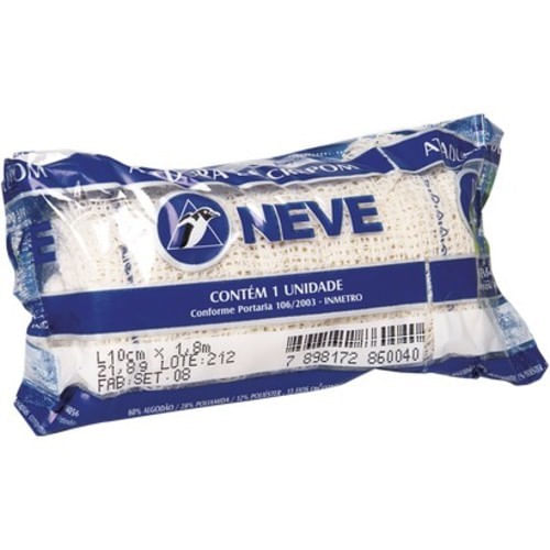 Atadura Ortopédica Crepe Neve 8cm X 1,8m 1 Unidade