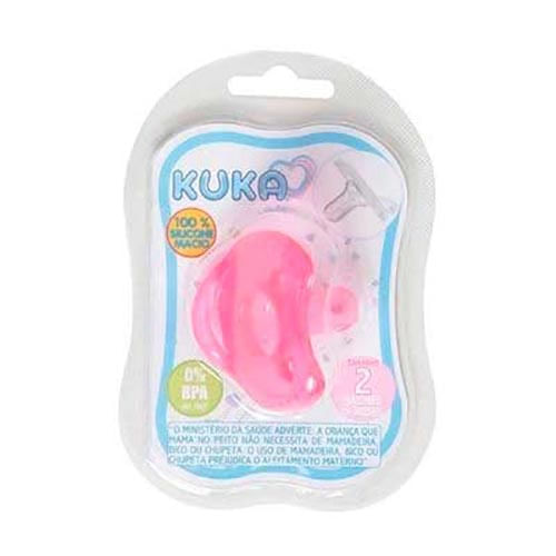 Chupeta Kuka Soft Comfort 2908 Rosa 6+ Meses 1 Unidade