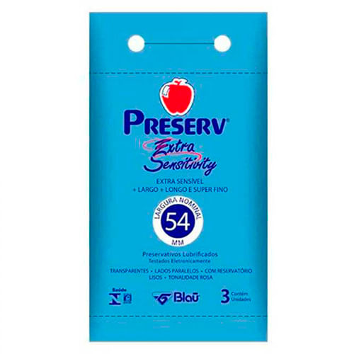 Preservativo Preserv Extra Sensitive 3 Unidades