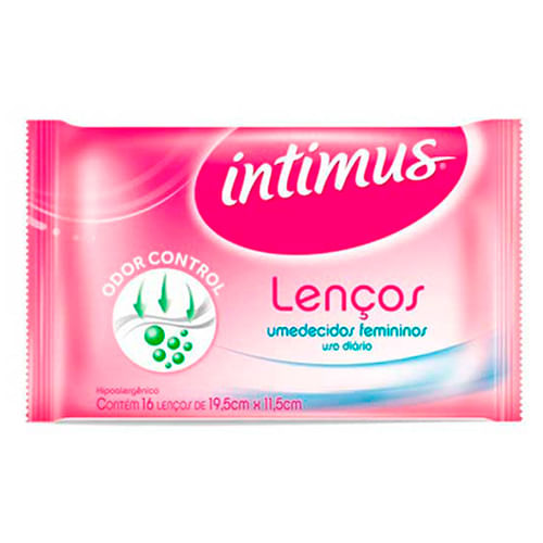Lenços Umedecidos Intimus 16 Unidades