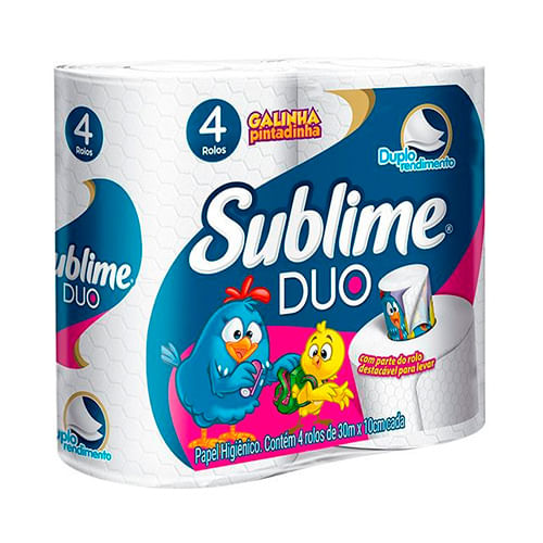 Papel Higiênico Sublime Duo 4 Unidades