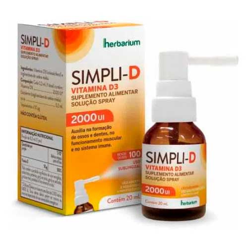 Suplemento Alimentar Simpli D 2.000ui Spray 20ml